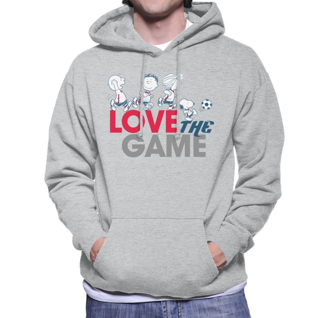 Peanuts Football Love The Game Men's Hooded Sweatshirt-ALL + EVERY