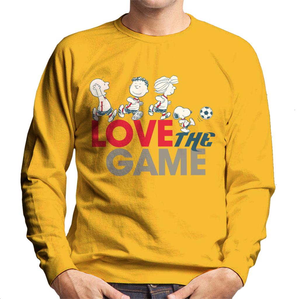 Peanuts Football Love The Game Men's Sweatshirt-ALL + EVERY