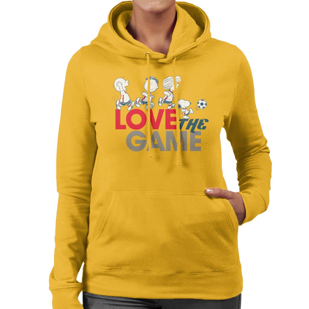 Peanuts Football Love The Game Women's Hooded Sweatshirt-ALL + EVERY