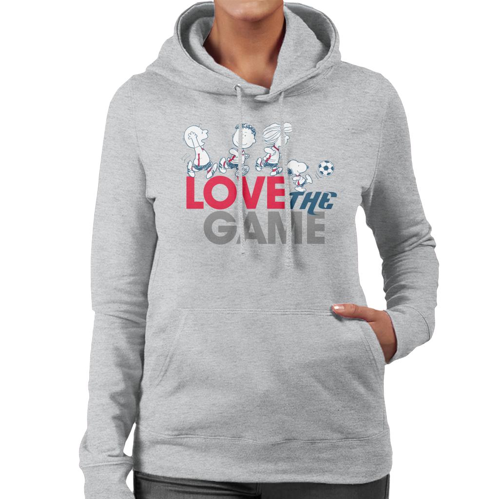 Peanuts Football Love The Game Women's Hooded Sweatshirt-ALL + EVERY