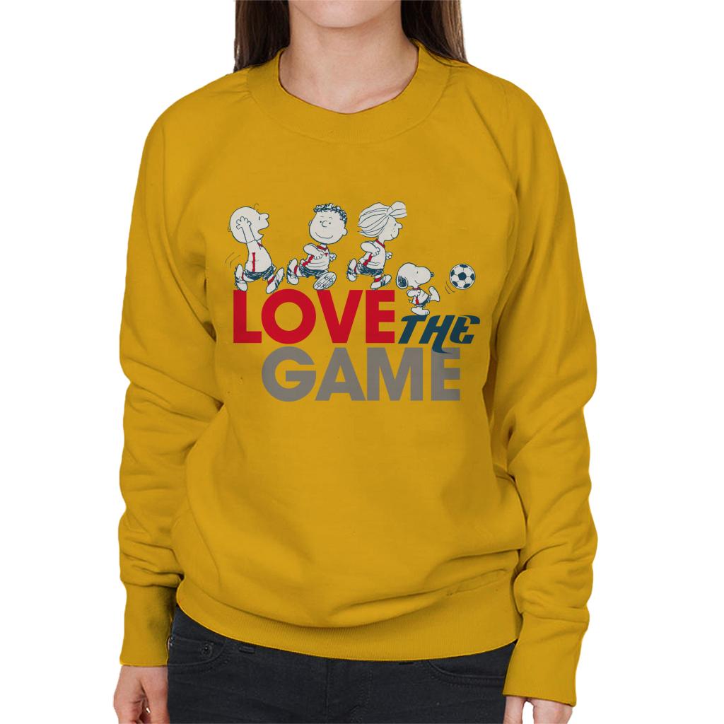 Peanuts Football Love The Game Women's Sweatshirt-ALL + EVERY