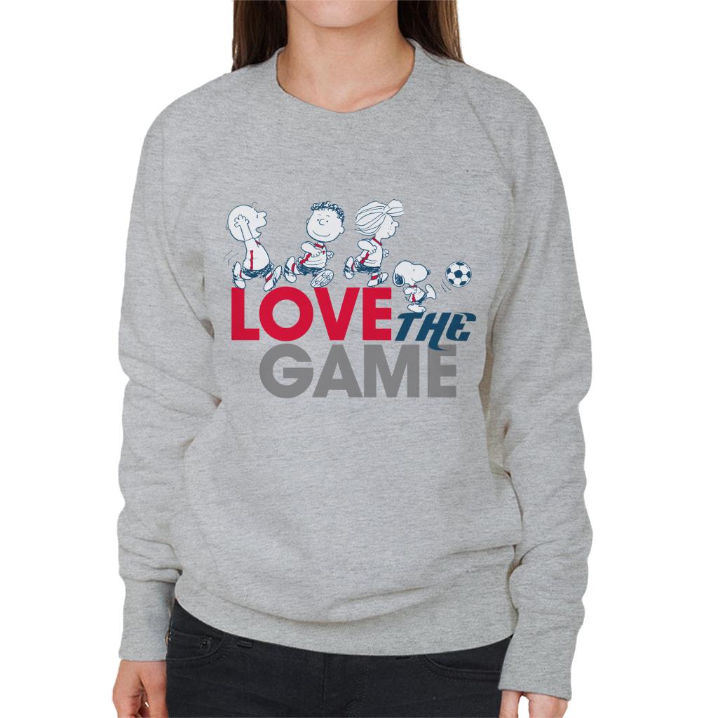 Peanuts Football Love The Game Women's Sweatshirt-ALL + EVERY