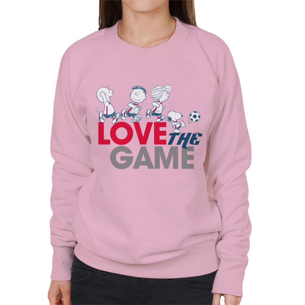 Peanuts Football Love The Game Women's Sweatshirt-ALL + EVERY