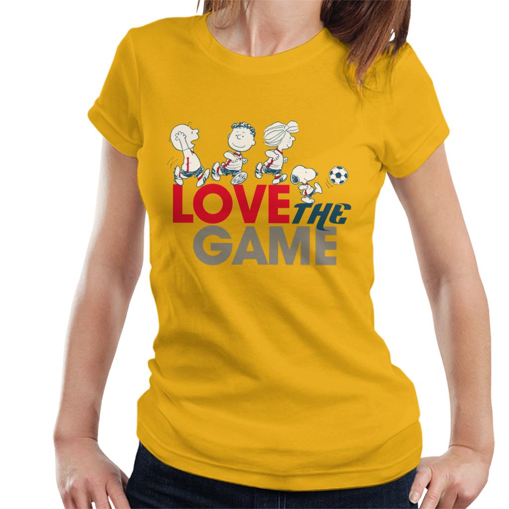 Peanuts Football Love The Game Women's T-Shirt-ALL + EVERY