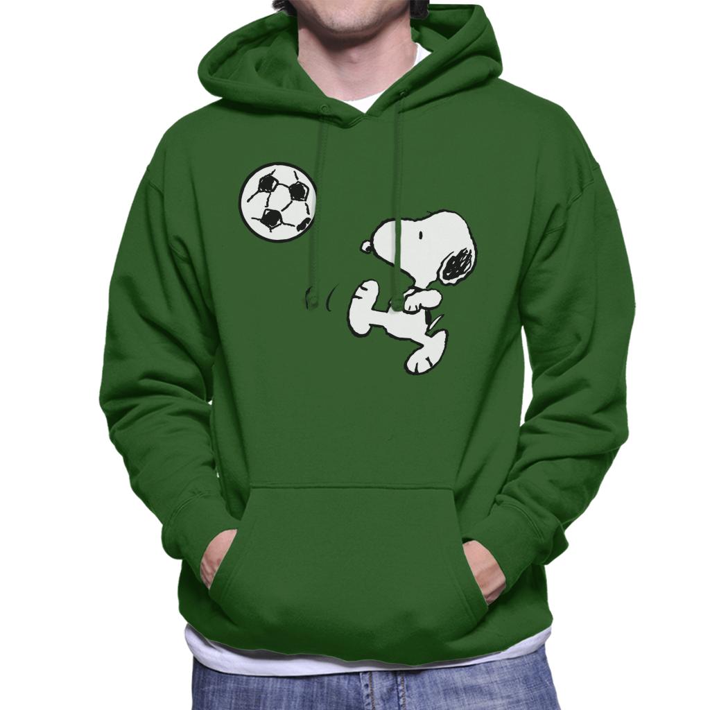 Peanuts Football Snoopy The Striker Men's Hooded Sweatshirt-ALL + EVERY