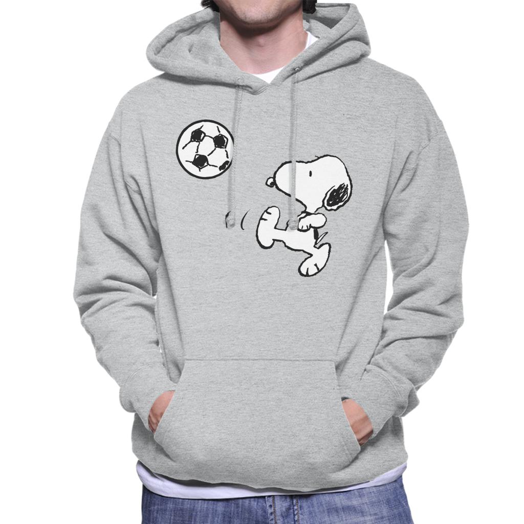 Peanuts Football Snoopy The Striker Men's Hooded Sweatshirt-ALL + EVERY