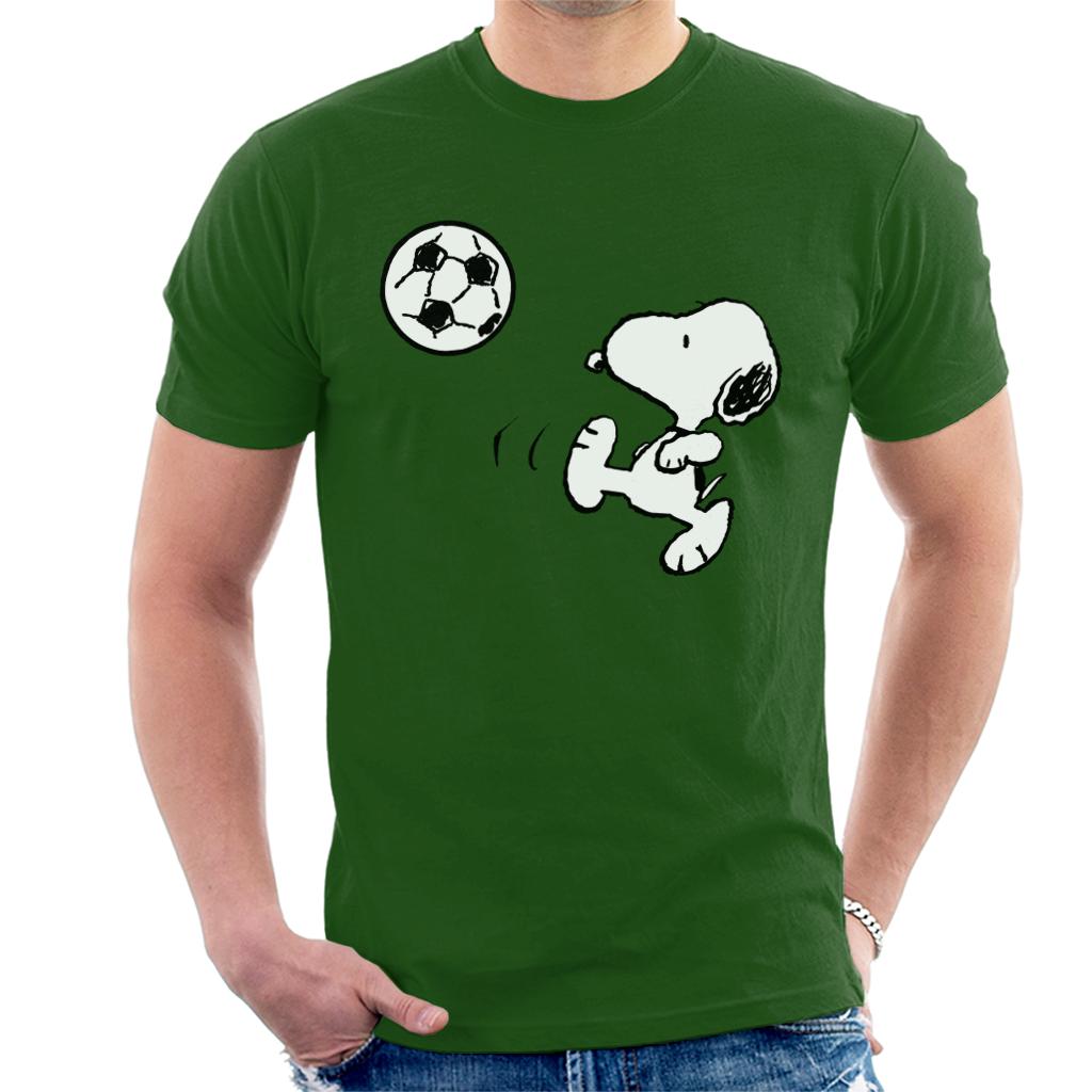 Peanuts Football Snoopy The Striker Men's T-Shirt-ALL + EVERY