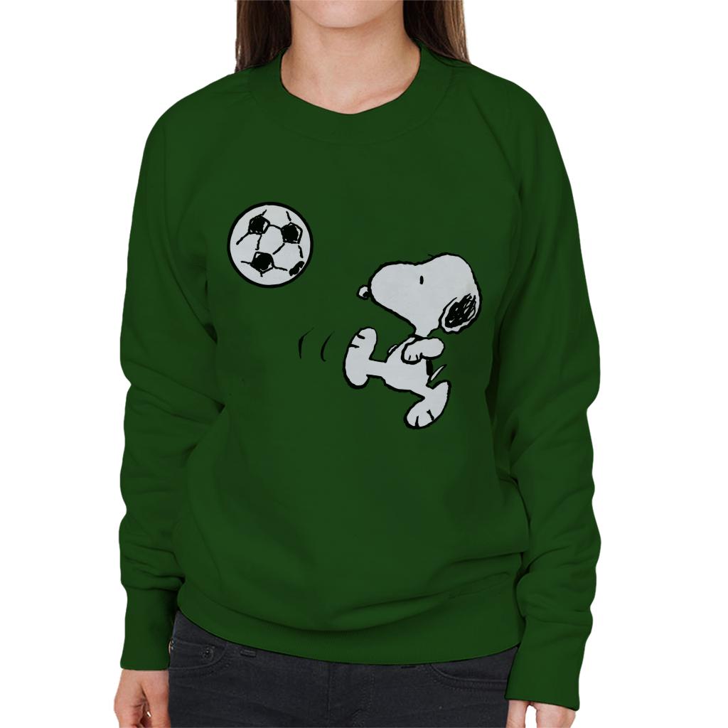 Peanuts Football Snoopy The Striker Women's Sweatshirt-ALL + EVERY