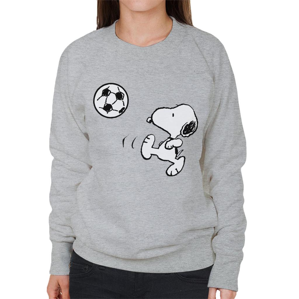 Peanuts Football Snoopy The Striker Women's Sweatshirt-ALL + EVERY