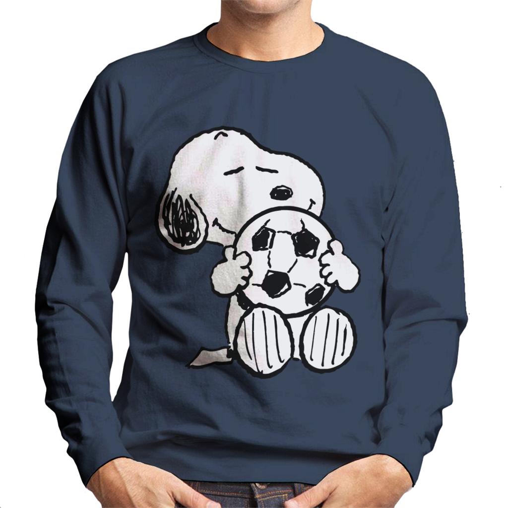 Peanuts Football Snoopy Football Hug Men's Sweatshirt-ALL + EVERY