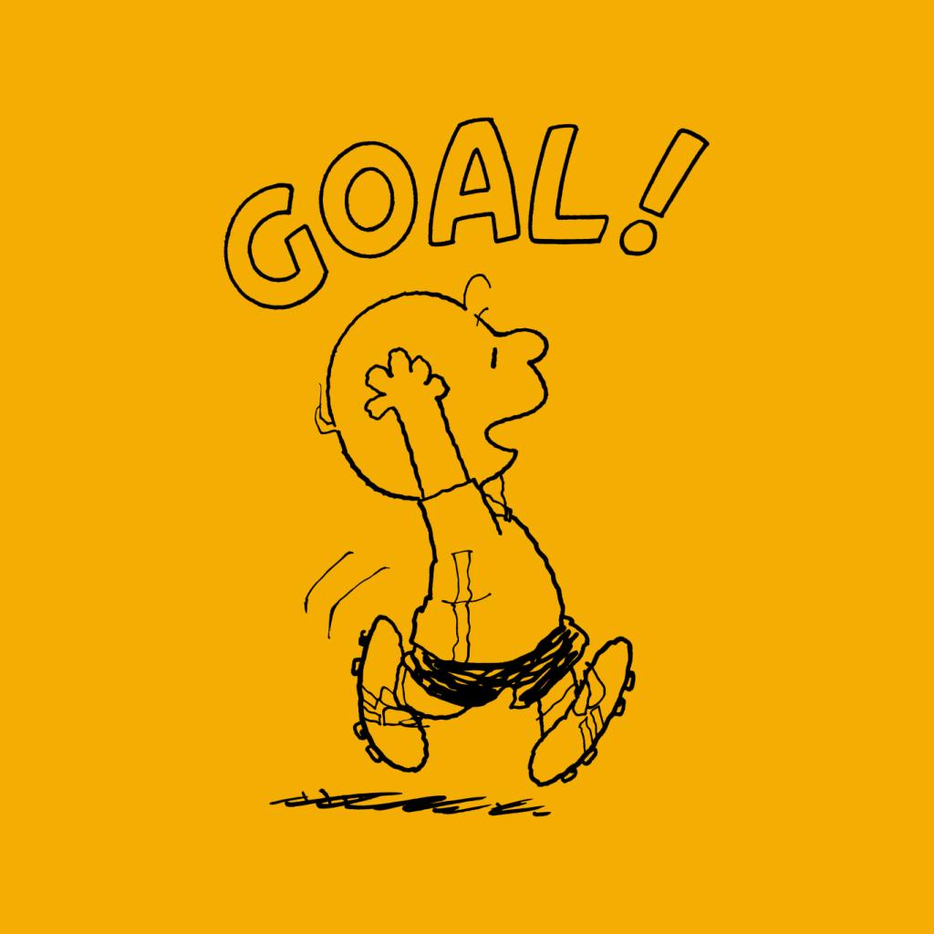 Peanuts Football Charlie Brown Goal Men's T-Shirt-ALL + EVERY