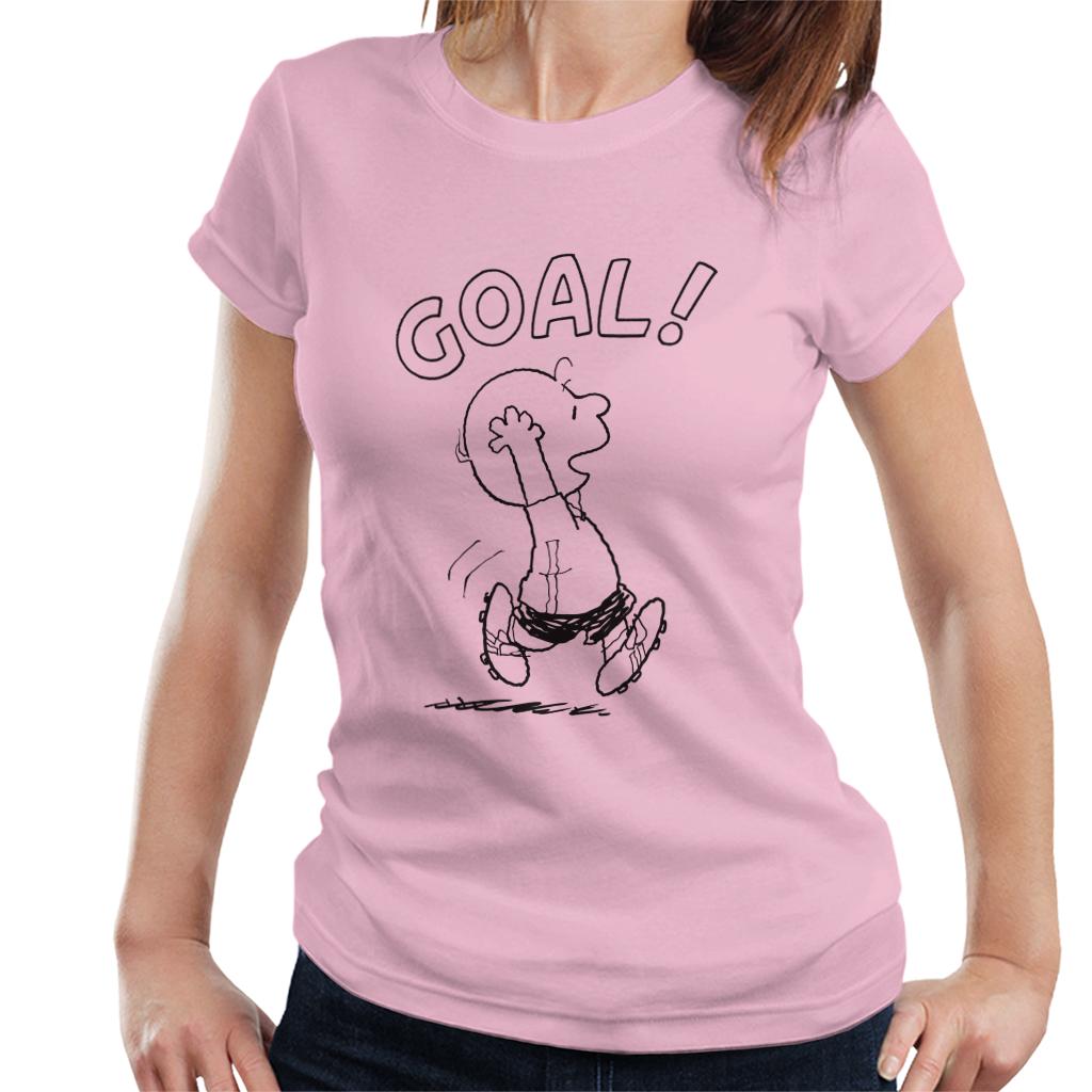 Peanuts Football Charlie Brown Goal Women's T-Shirt-ALL + EVERY