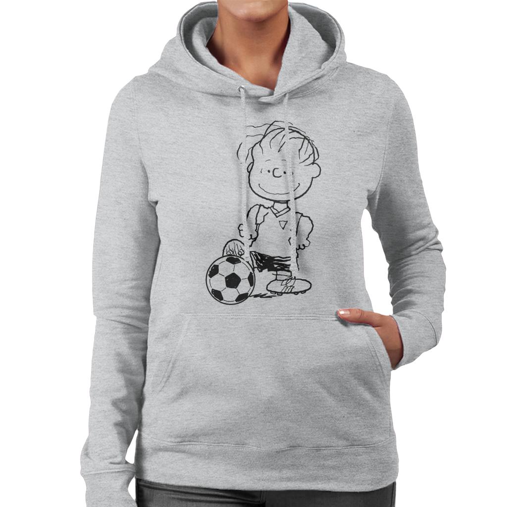 Peanuts Football Linus Van Pelt Skills Women's Hooded Sweatshirt-ALL + EVERY