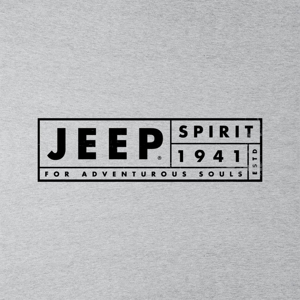 Jeep Spirit 1941 Estd For Adventurous Souls Dark Logo Men's Sweatshirt-ALL + EVERY