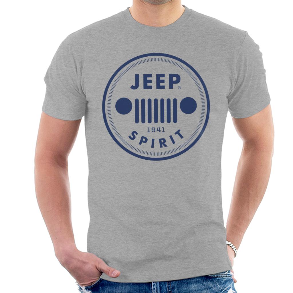 Jeep Spirit 1941 Blue Logo Men's T-Shirt-ALL + EVERY