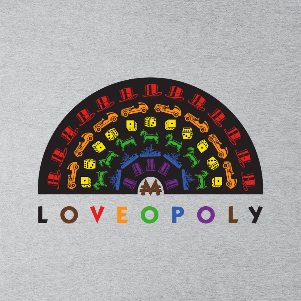 Monopoly Loveopoly Rainbow Character Tokens Kid's Hooded Sweatshirt-ALL + EVERY