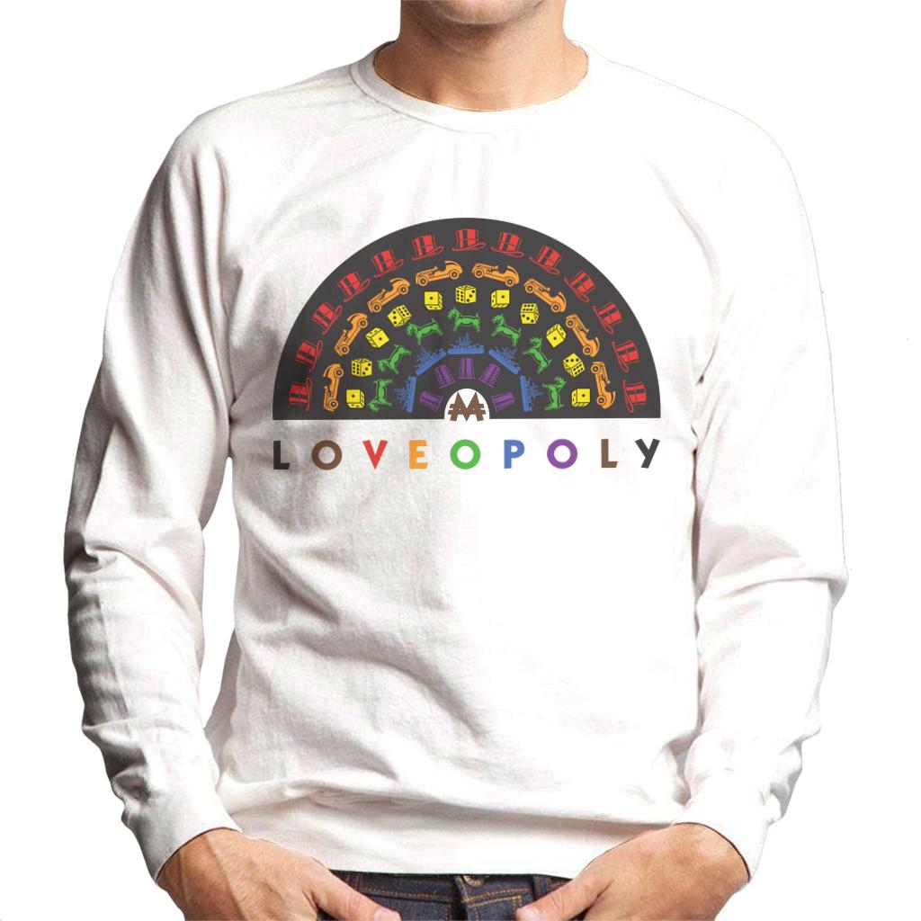 Monopoly Loveopoly Rainbow Character Tokens Men's Sweatshirt-ALL + EVERY