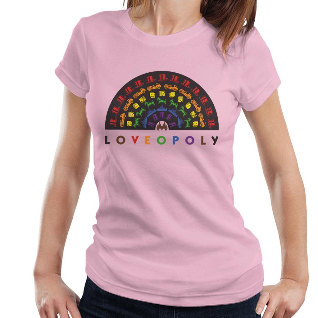 Monopoly Loveopoly Rainbow Character Tokens Women's T-Shirt-ALL + EVERY