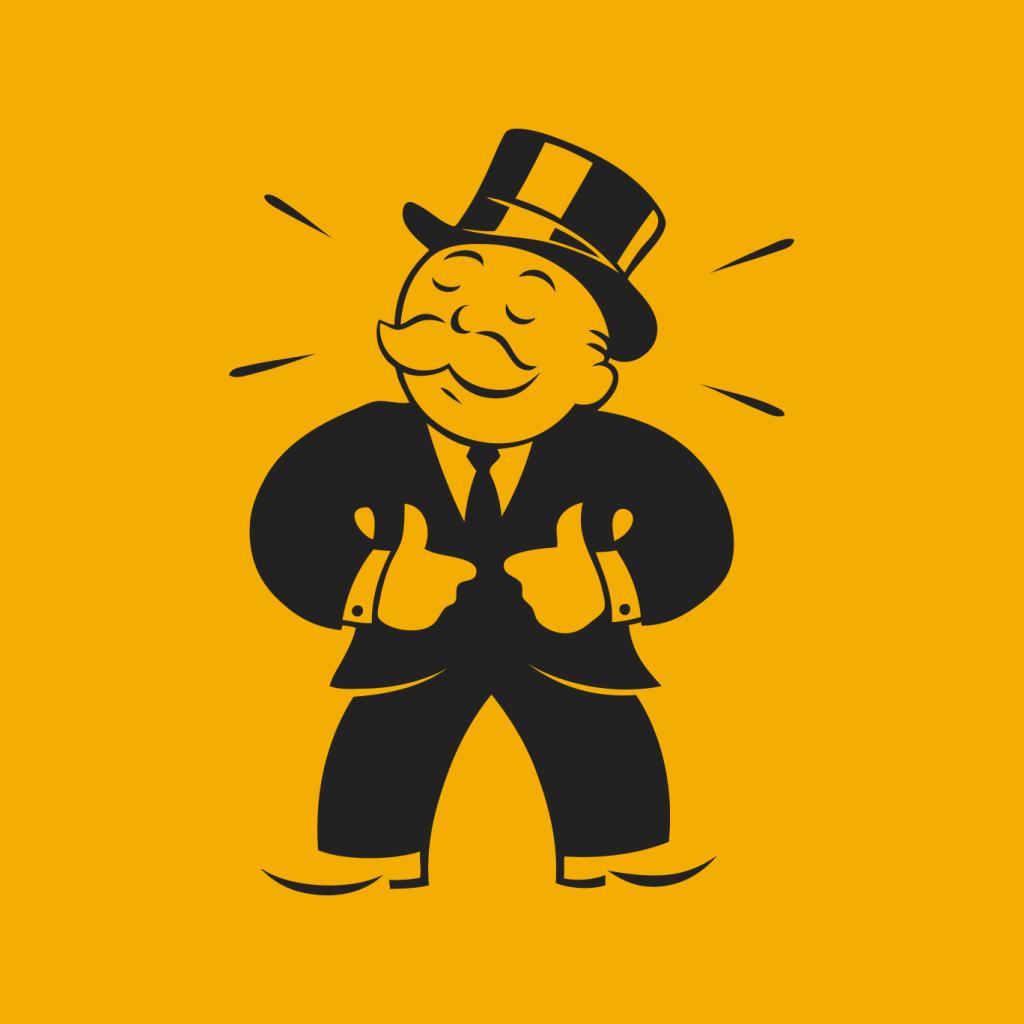 Monopoly Man Thumbs Up Kid's T-Shirt-ALL + EVERY