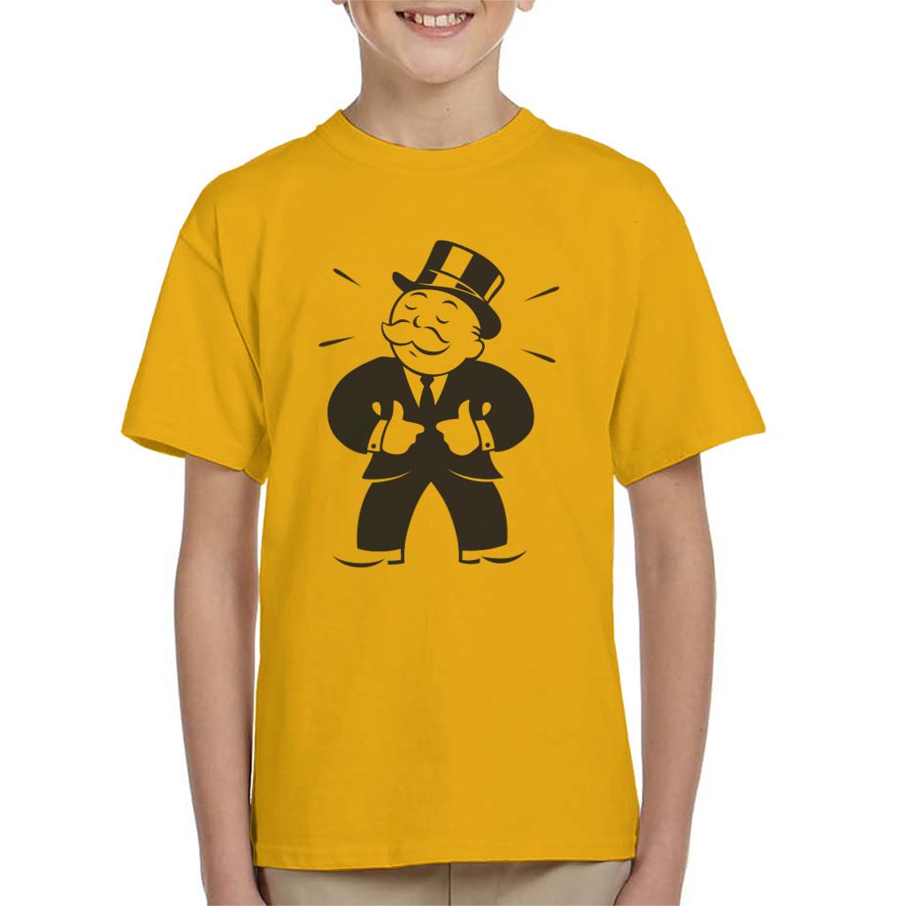 Monopoly Man Thumbs Up Kid's T-Shirt-ALL + EVERY