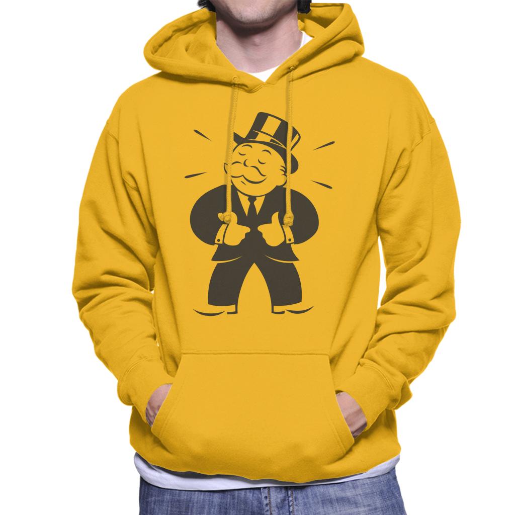 Monopoly Man Thumbs Up Men's Hooded Sweatshirt-ALL + EVERY