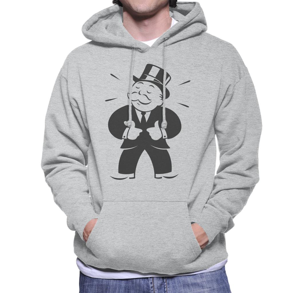 Monopoly Man Thumbs Up Men's Hooded Sweatshirt-ALL + EVERY