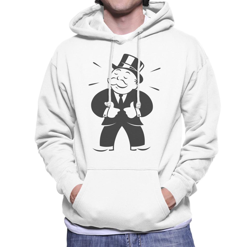 Monopoly Man Thumbs Up Men's Hooded Sweatshirt-ALL + EVERY