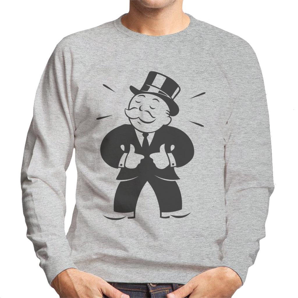 Monopoly Man Thumbs Up Men's Sweatshirt-ALL + EVERY