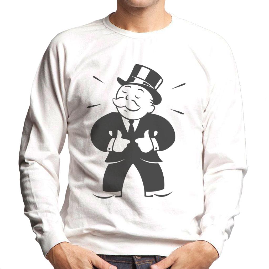 Monopoly Man Thumbs Up Men's Sweatshirt-ALL + EVERY