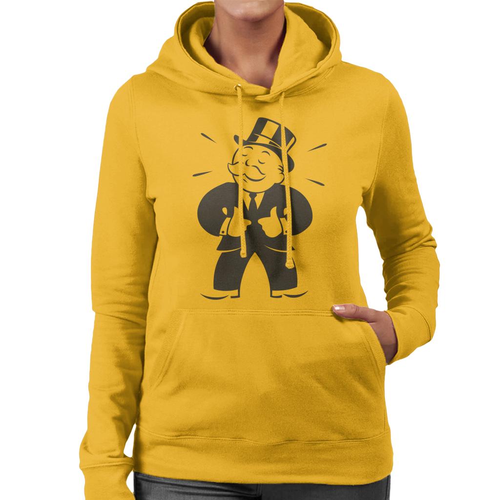 Monopoly Man Thumbs Up Women's Hooded Sweatshirt-ALL + EVERY