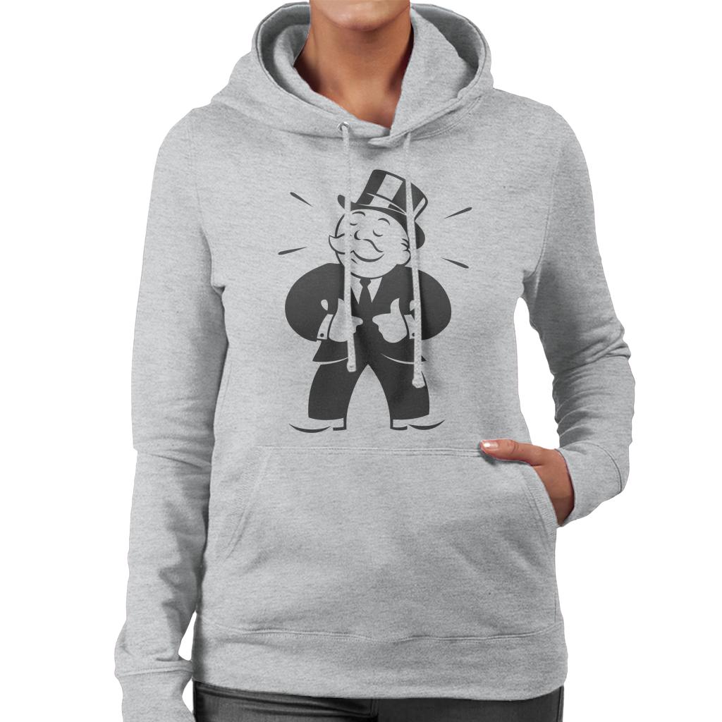 Monopoly Man Thumbs Up Women's Hooded Sweatshirt-ALL + EVERY