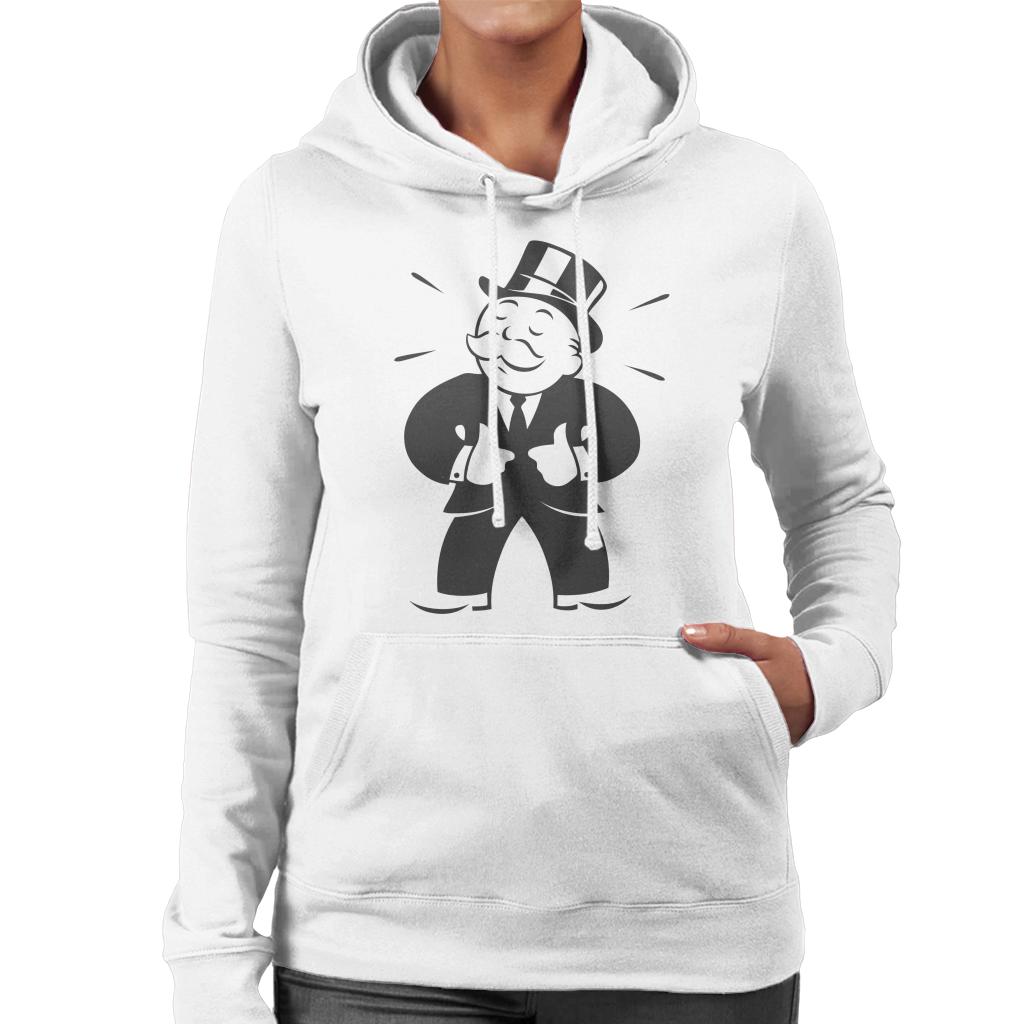 Monopoly Man Thumbs Up Women's Hooded Sweatshirt-ALL + EVERY