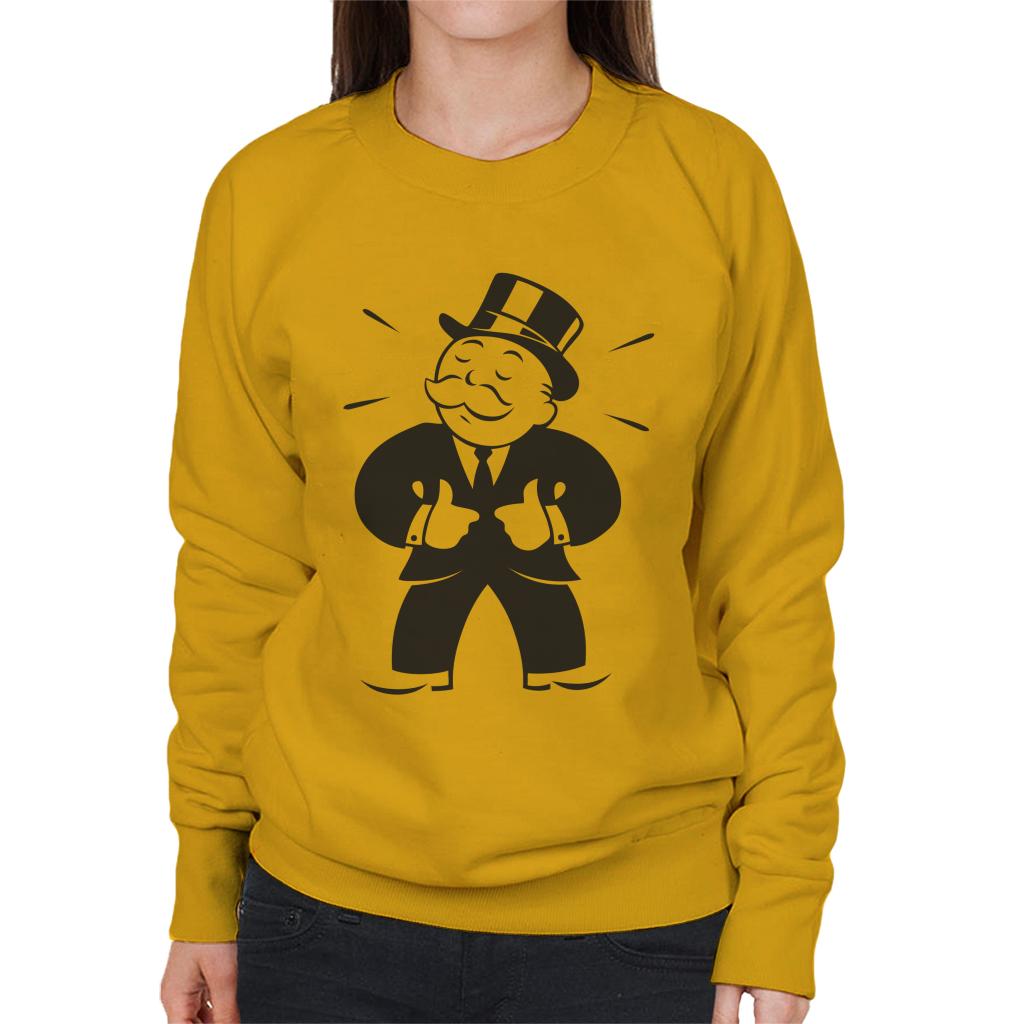 Monopoly Man Thumbs Up Women's Sweatshirt-ALL + EVERY