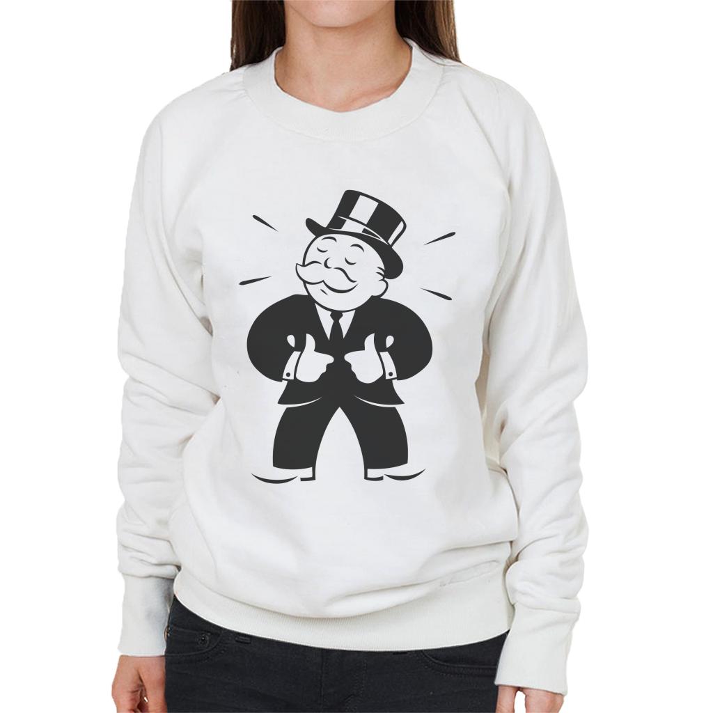 Monopoly Man Thumbs Up Women's Sweatshirt-ALL + EVERY