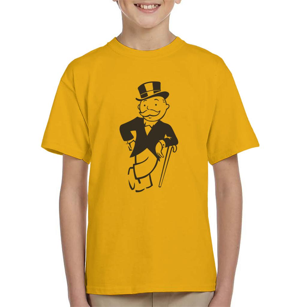 Monopoly Man Cane Lean Kid's T-Shirt-ALL + EVERY