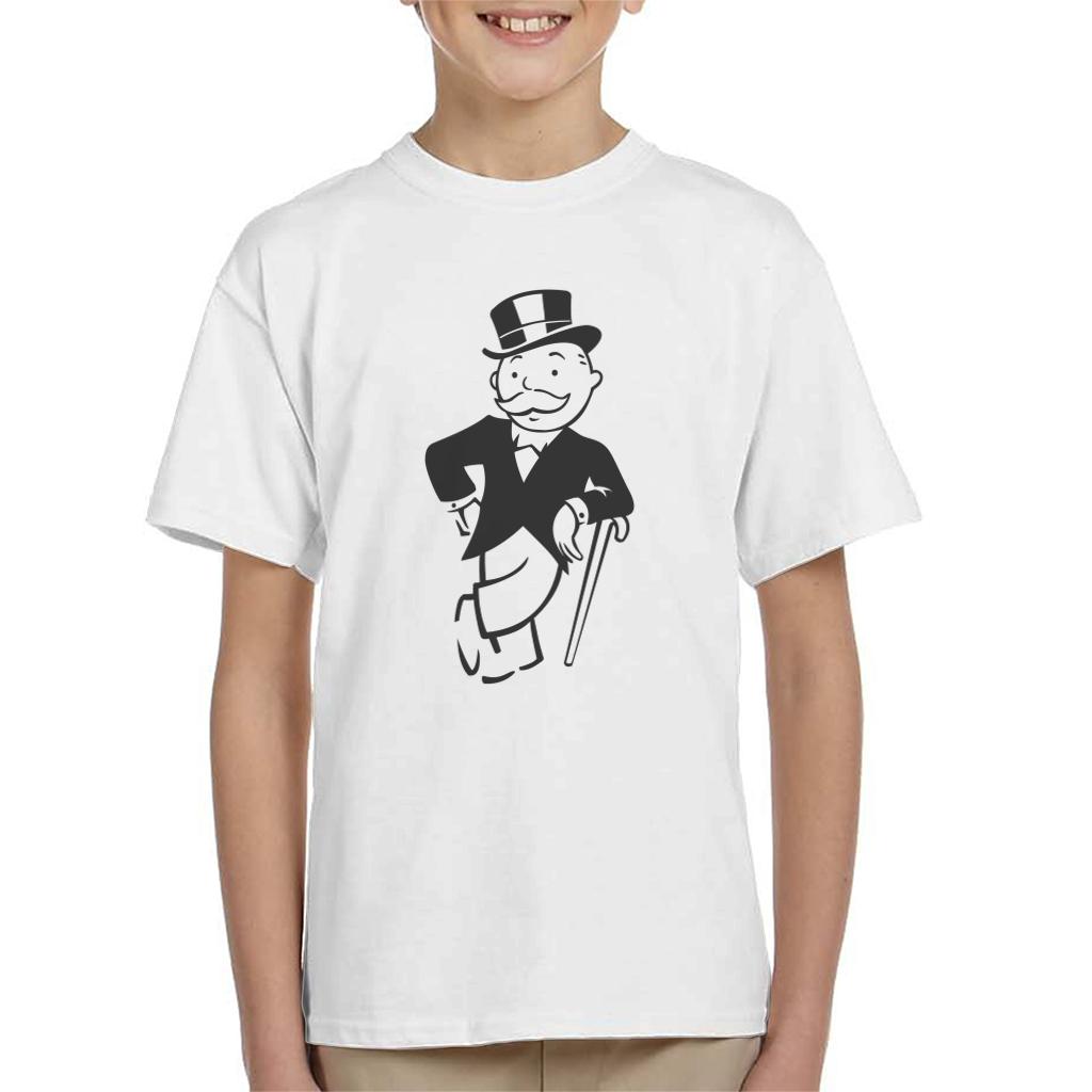 Monopoly Man Cane Lean Kid's T-Shirt-ALL + EVERY