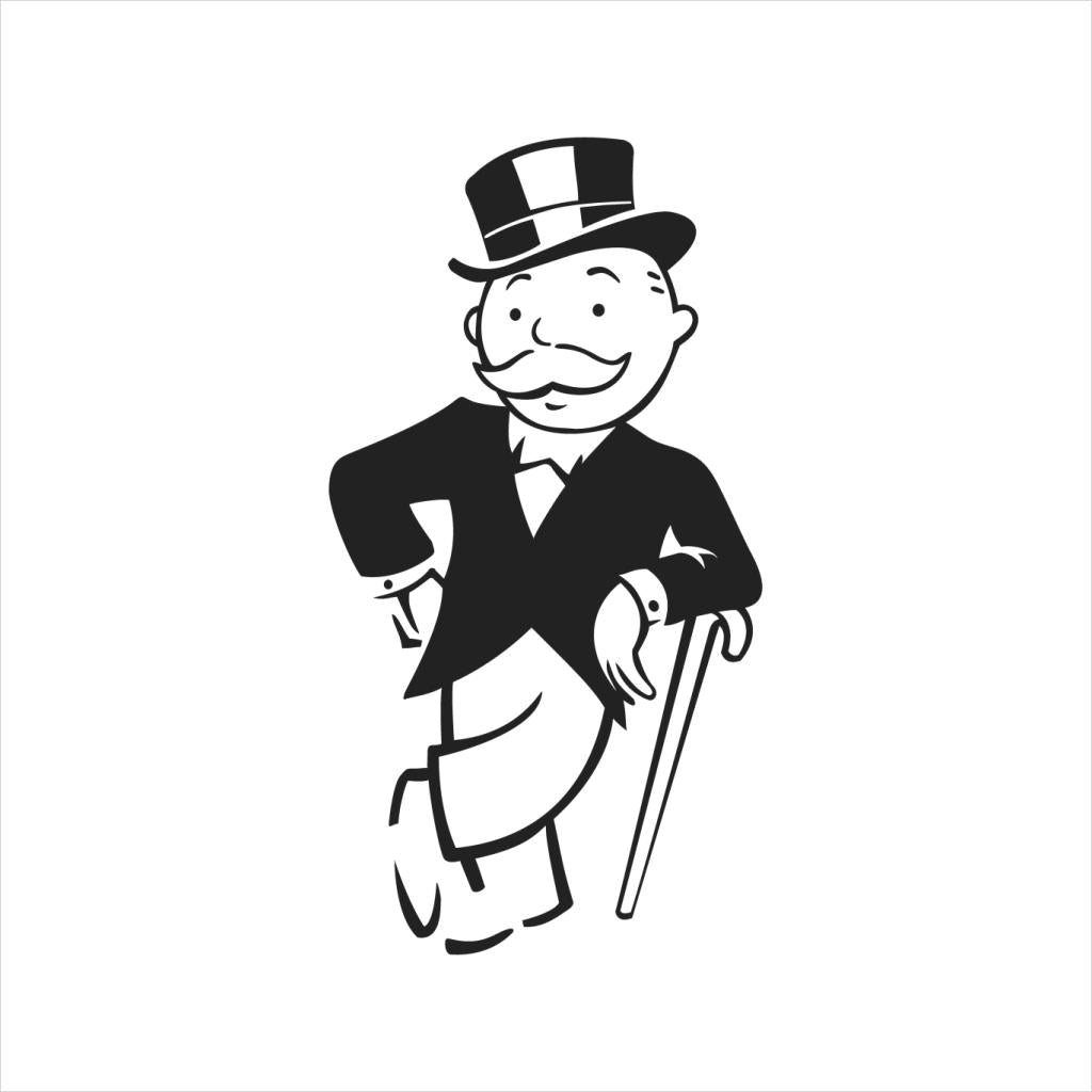 Monopoly Man Cane Lean Men's T-Shirt-ALL + EVERY