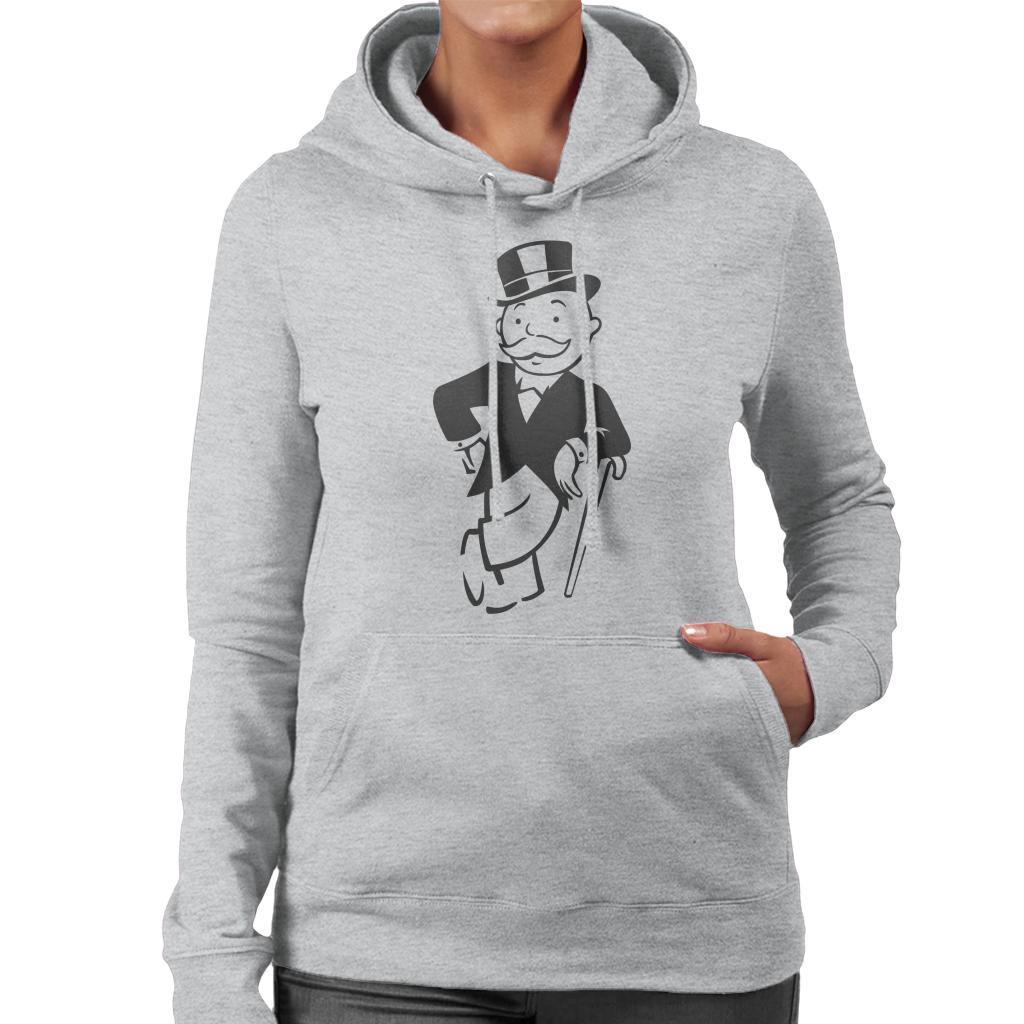 Monopoly Man Cane Lean Women's Hooded Sweatshirt-ALL + EVERY