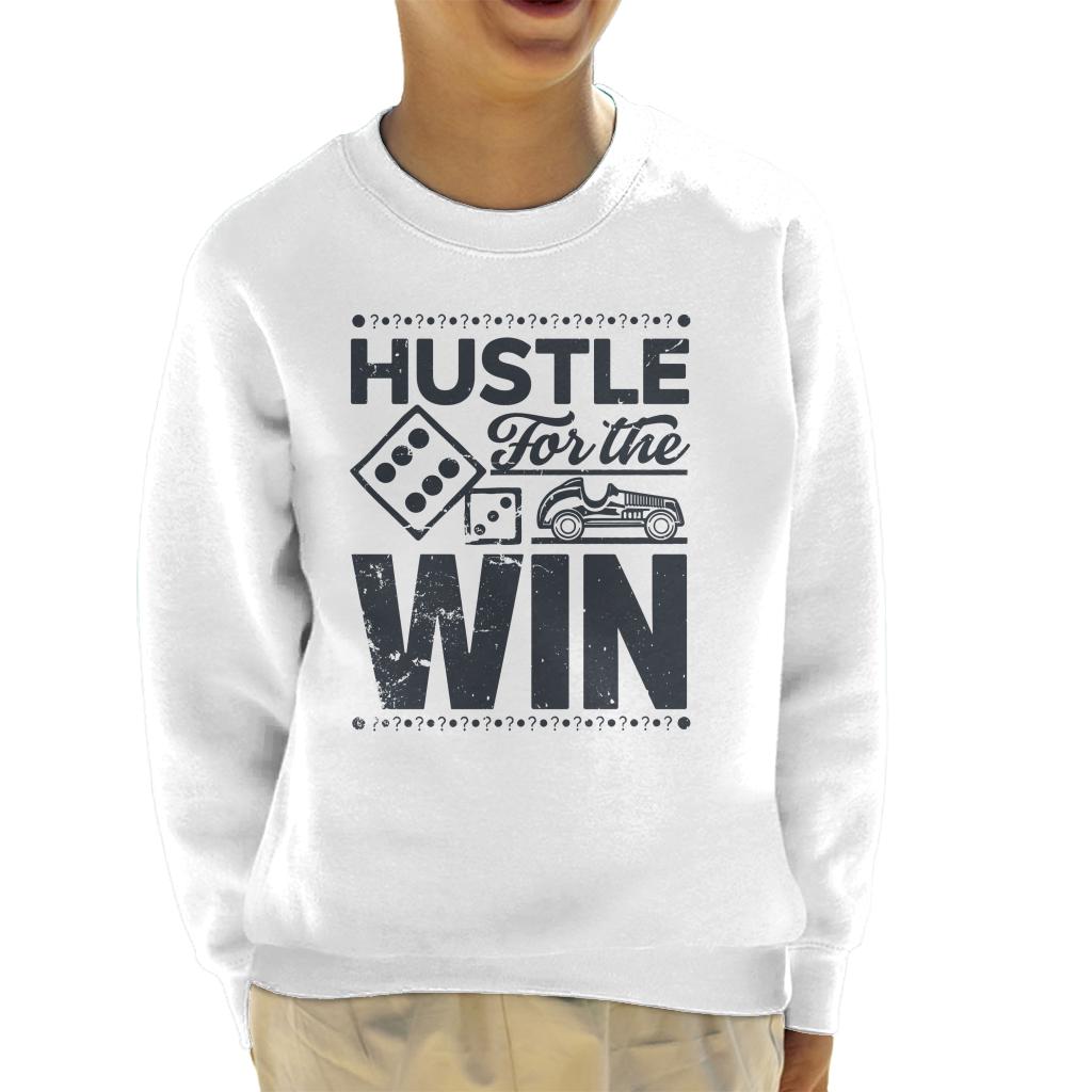 Monopoly Hustle For The Win Kid's Sweatshirt-ALL + EVERY