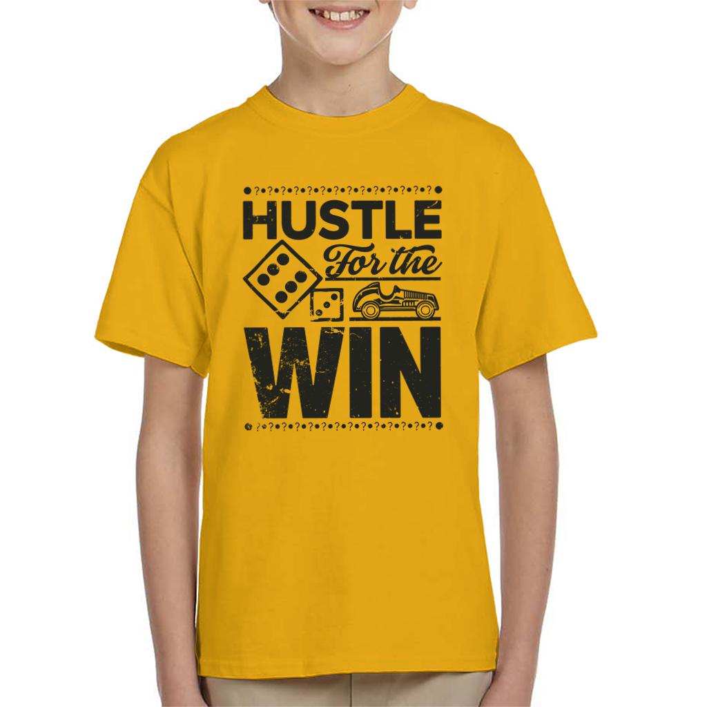 Monopoly Hustle For The Win Kid's T-Shirt-ALL + EVERY