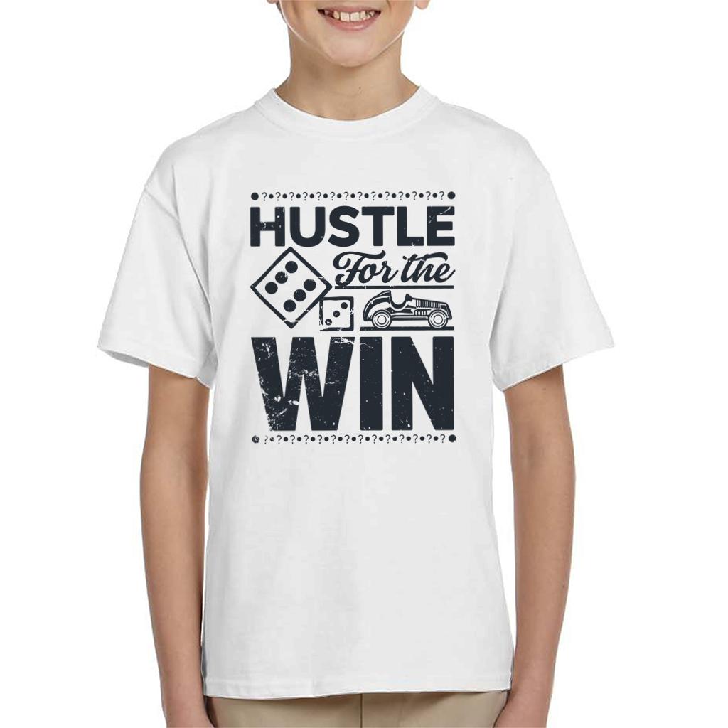 Monopoly Hustle For The Win Kid's T-Shirt-ALL + EVERY