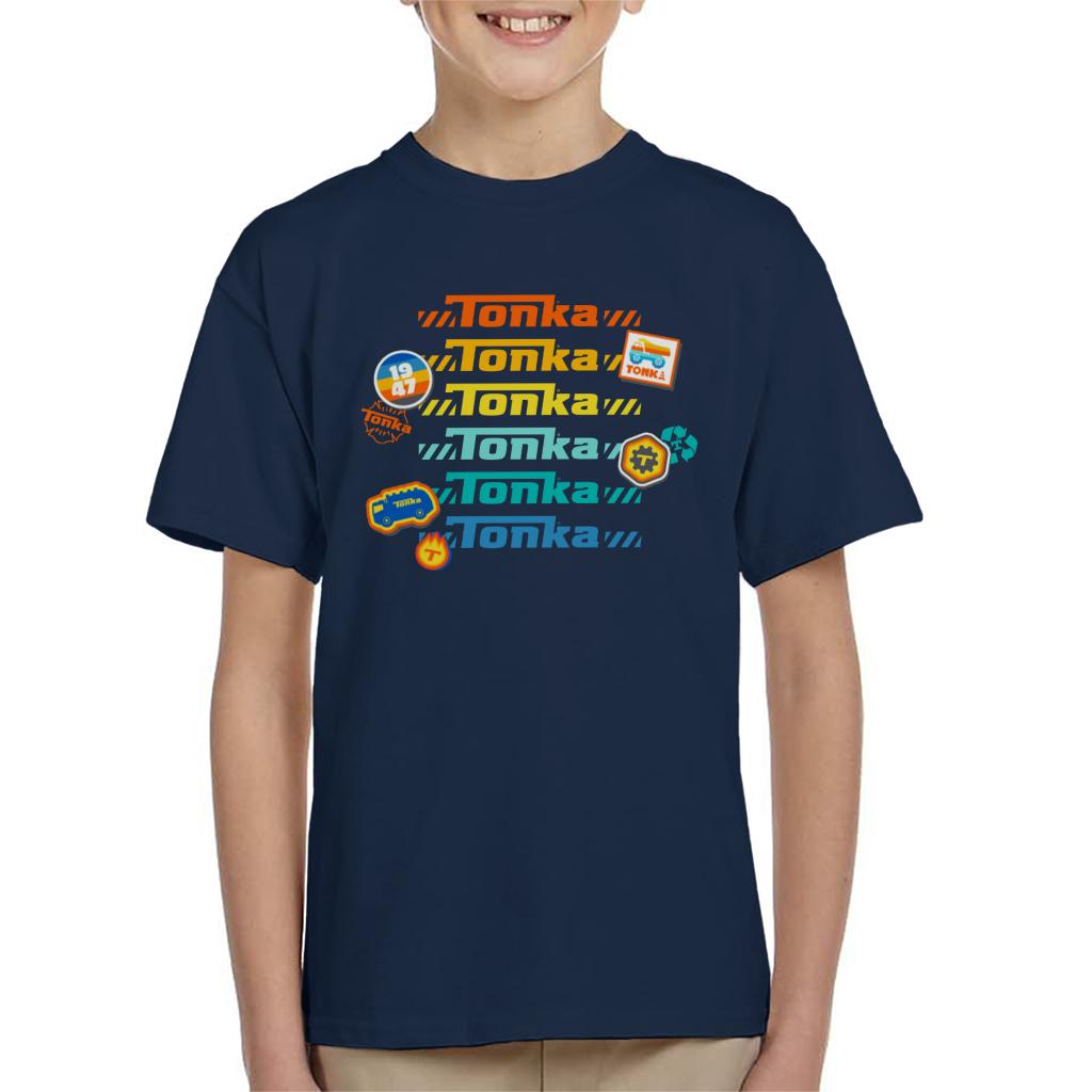 Tonka Rainbow Print Kid's T-Shirt-ALL + EVERY