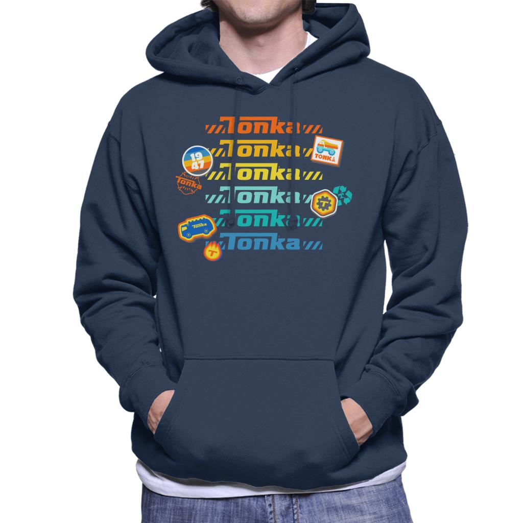 Tonka Rainbow Print Men's Hooded Sweatshirt-ALL + EVERY