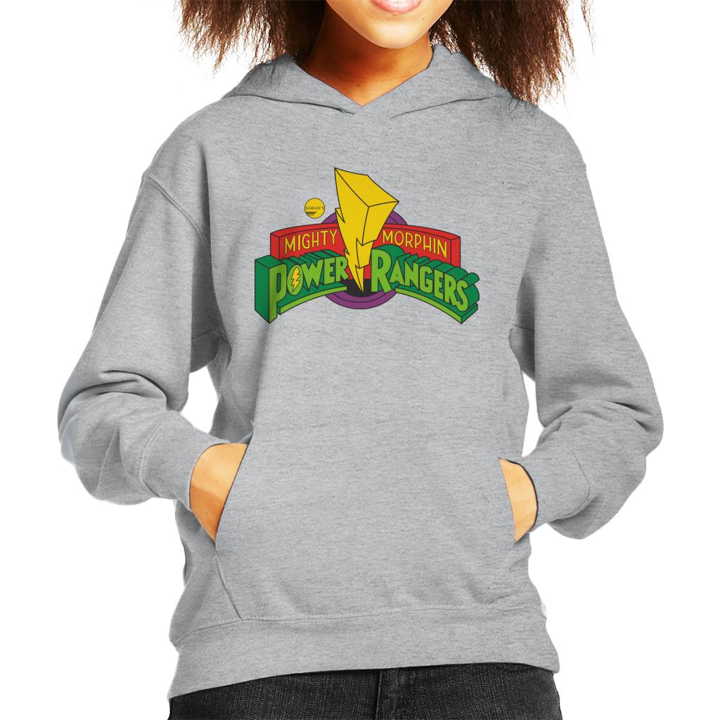 Power Rangers Classic Mighty Morphin Logo Kid's Hooded Sweatshirt-ALL + EVERY