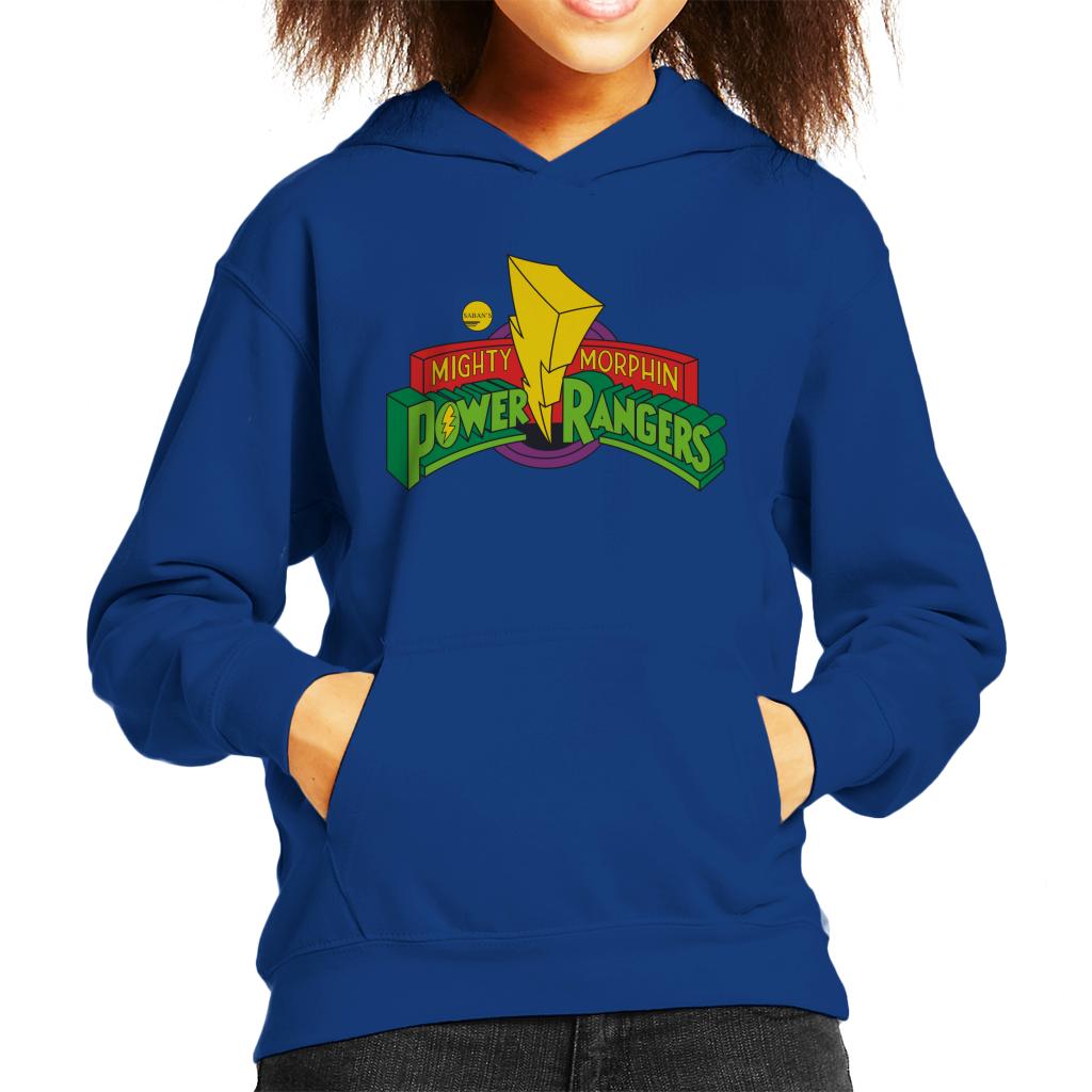 Power Rangers Classic Mighty Morphin Logo Kid's Hooded Sweatshirt-ALL + EVERY