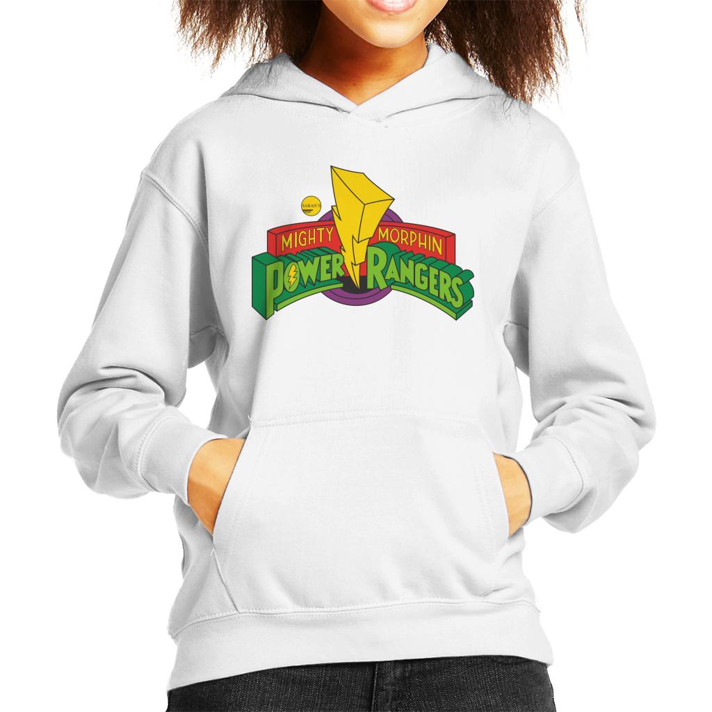 Power Rangers Classic Mighty Morphin Logo Kid's Hooded Sweatshirt-ALL + EVERY