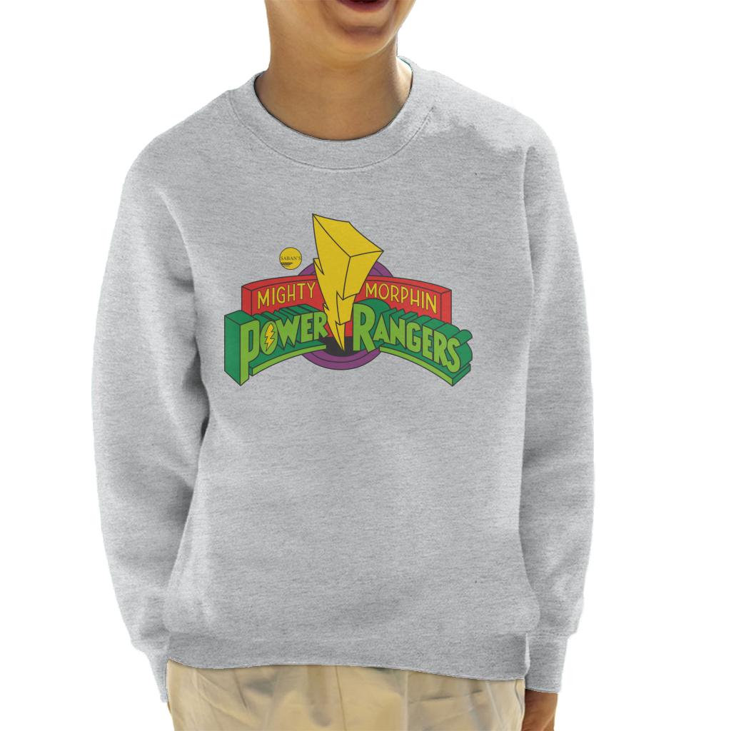 Power Rangers Classic Mighty Morphin Logo Kid's Sweatshirt-ALL + EVERY