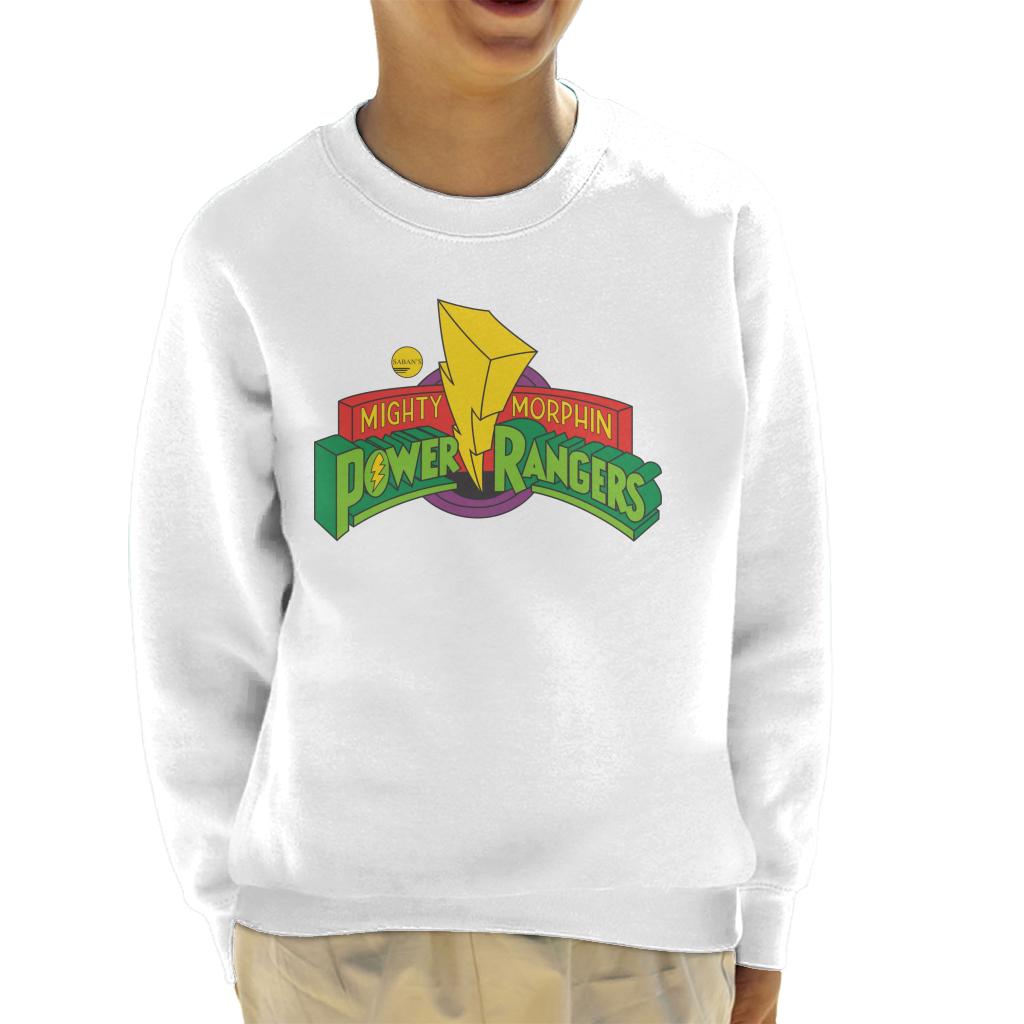 Power Rangers Classic Mighty Morphin Logo Kid's Sweatshirt-ALL + EVERY