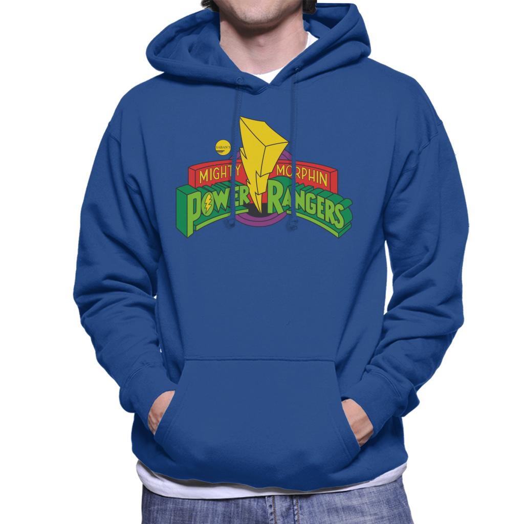 Power Rangers Classic Mighty Morphin Logo Men's Hooded Sweatshirt-ALL + EVERY