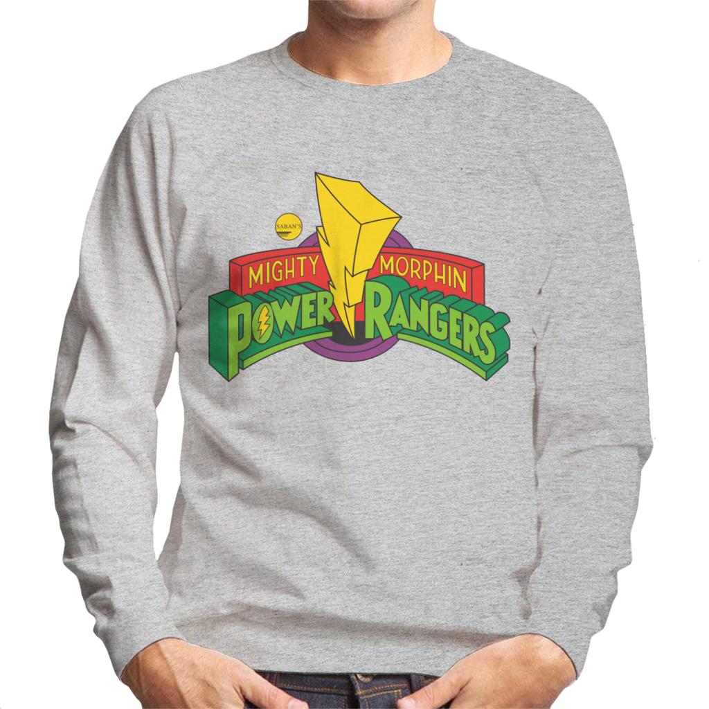 Power Rangers Classic Mighty Morphin Logo Men's Sweatshirt-ALL + EVERY